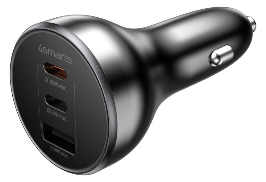 4smarts VoltRoad Ultimate - Auto-Netzteil - 160 Watt - 18 A - 3 Ausgabeanschlussstellen (USB, 2 x USB-C)