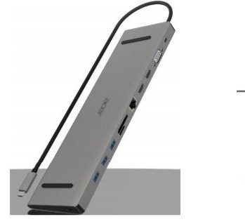 Acer ACG-DCK-C-1 - Dockingstation - USB-C - VGA, HDMI