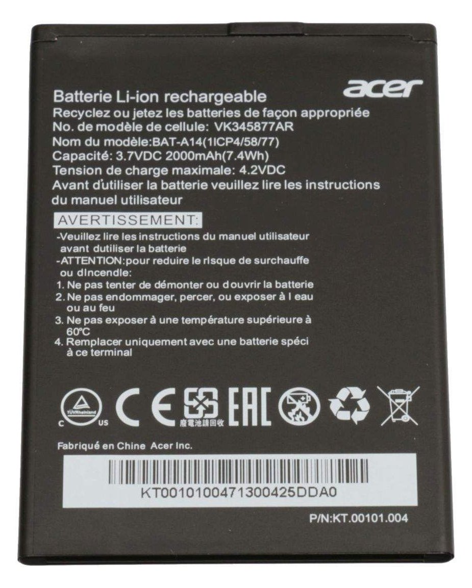 Acer Battery Li-Ion - Batterie - 2.000 mAh