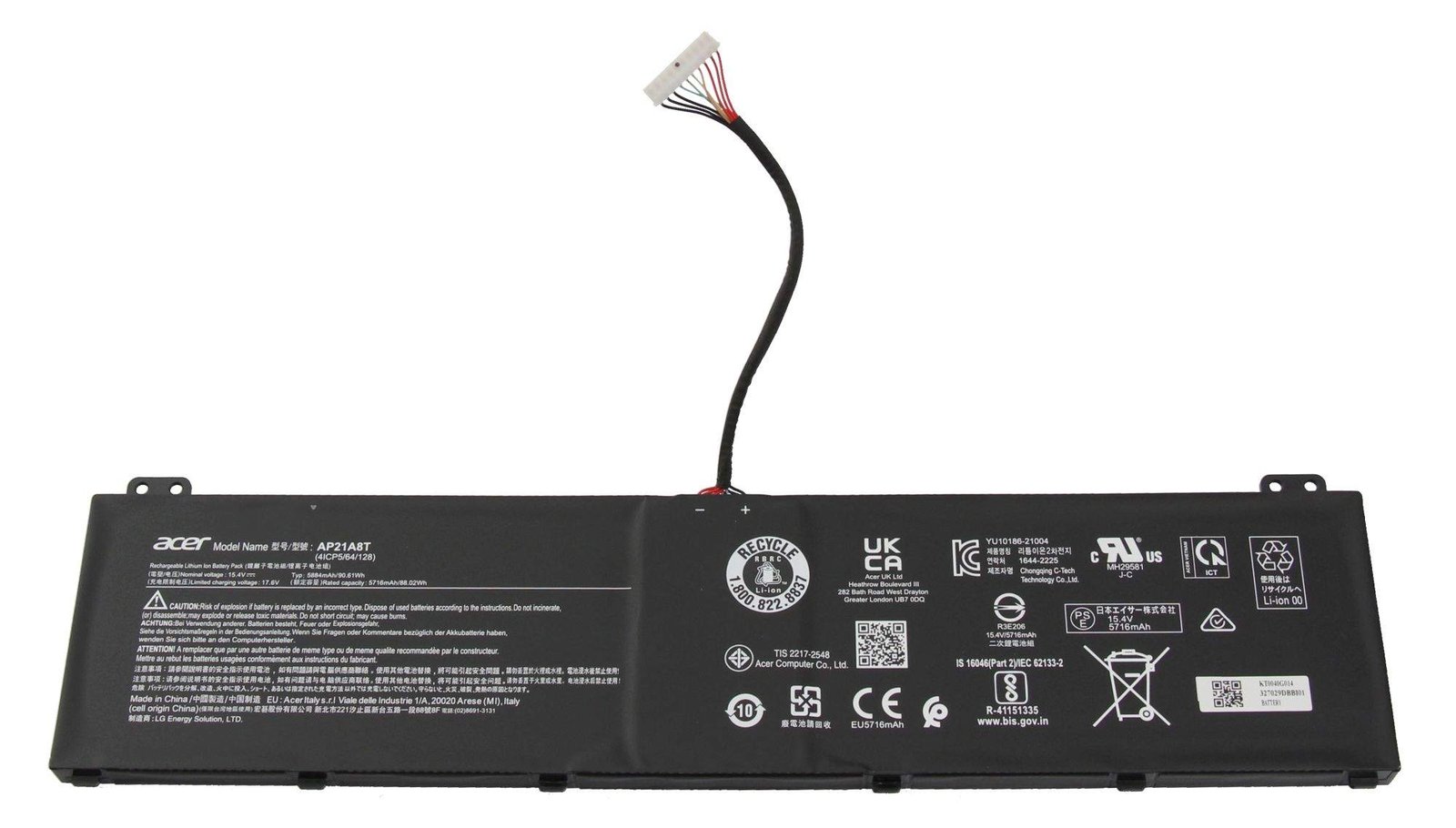 Acer BATTERY.5880MAH.4S1P.90WH.AP21 A8T - Batterie - 5.884 mAh