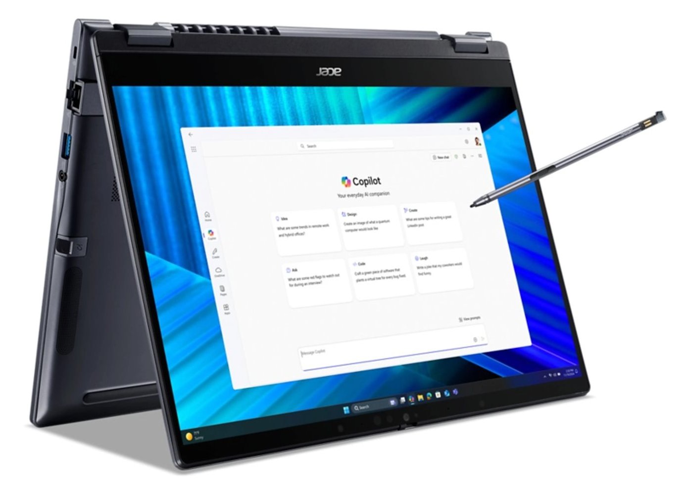 Acer TravelMate P4 Spin 14 TMP414RN-55 - Intel Core Ultra 7 255U - 16 GB RAM - 512 GB SSD - 14 - TL: Deutsch, QWERTZ