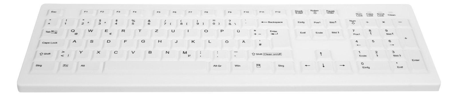 Active Key AK-C8100F - Tastatur - kabellos - 2.4 GHz - TL: Deutsch, QWERTZ
