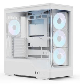 AEROCOOL ADVANCED TECHNOLOGIES Geh Midi P500A White ACCS-P500A-002 - Midi/Minitower - ATX von LumaTech