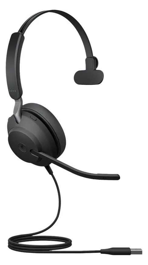 Jabra Evolve2 40 SE MS Mono - Headset - On-Ear - Microsoft Teams, Ansicht 3