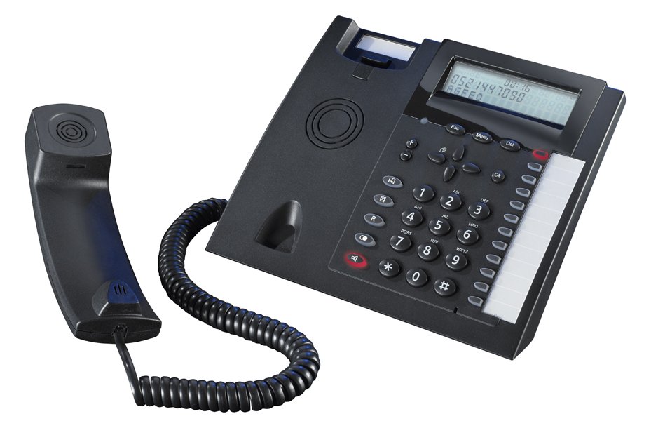 AGFEO T 18 - Telefon mit Schnur mit Rufnummernanzeige