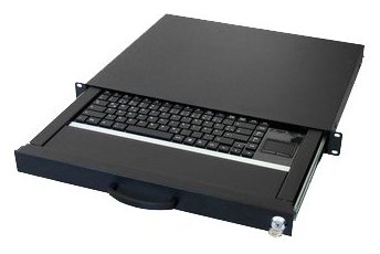 Aixcase AIX-19K1UKDETP-B - Tastatur - rack-montierbar - TL: Deutsch, QWERTZ