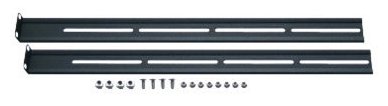 Aixcase AIX-19K1UMR-B - Rack-Tastatur-Einschubschienen-Kit - Schwarz - 1U - 48.3 cm (19)