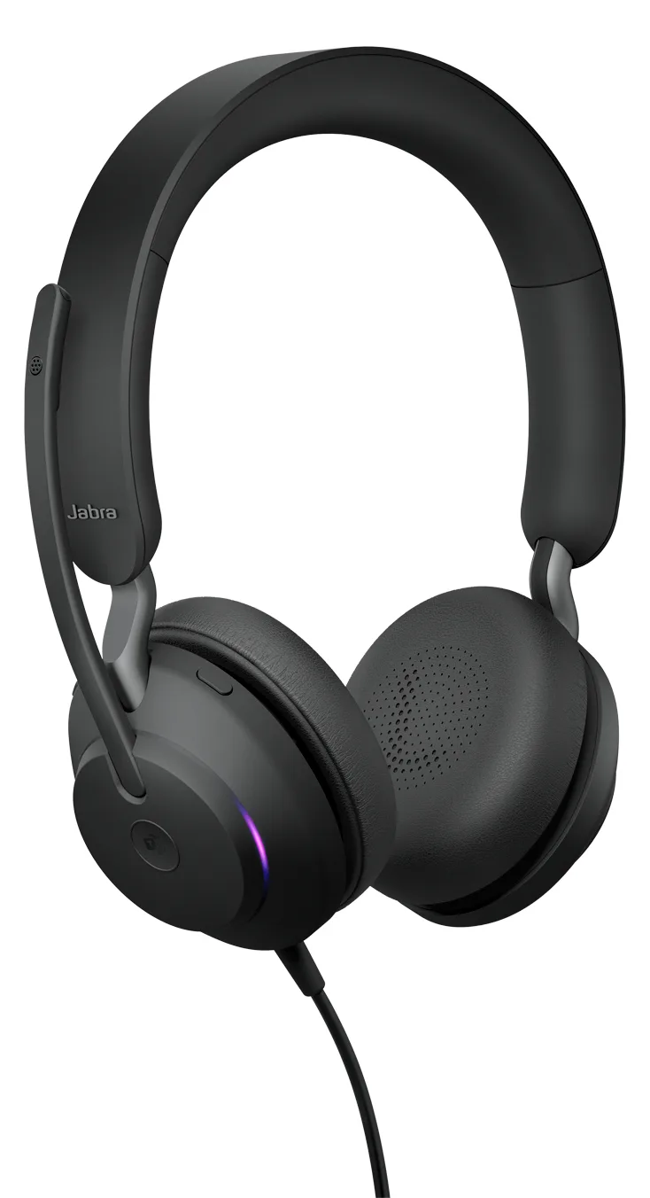 Jabra Evolve2 40 SE MS Stereo - Headset - On-Ear - Microsoft USB Type-C / USB Type-A, Ansicht 2