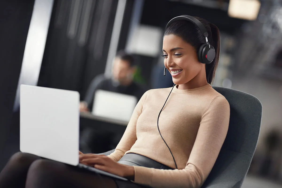 Jabra Evolve2 40 SE UC Stereo - Headset - On-Ear - USB Type-C / USB Type-A, Ansicht 3