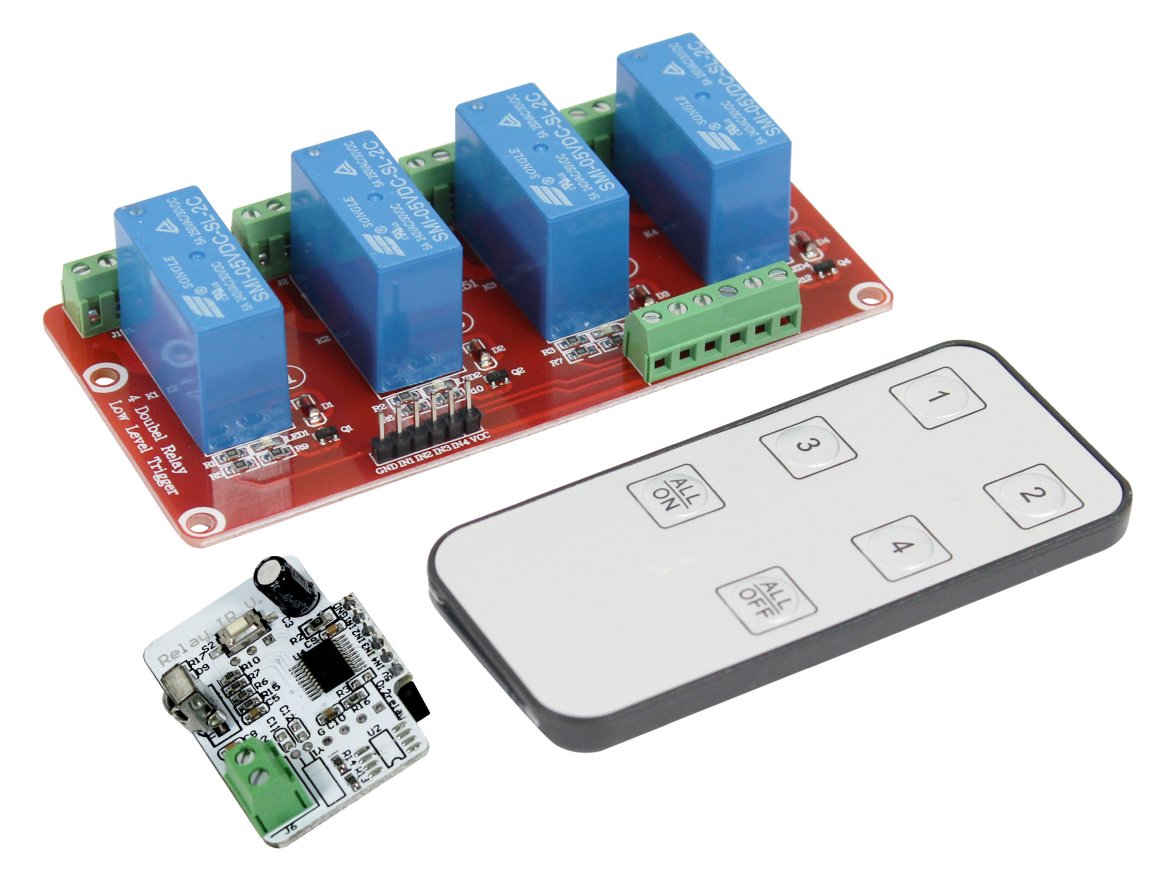 ALLNET 4duino 4 Kanal Infrarot Doppel-Relay Modul