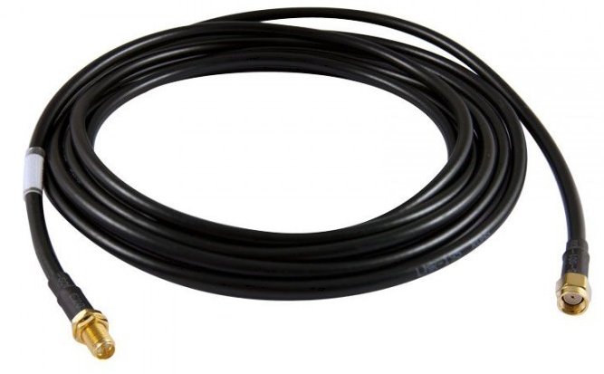 ALLNET 5m - 2xSMA 5m SMA SMA Schwarz Koaxialkabel von LumaTech