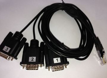 ALLNET ALL4500_COM Kabelschnittstellen-/adapter 3 x DB9 RJ-45 Schwarz von LumaTech
