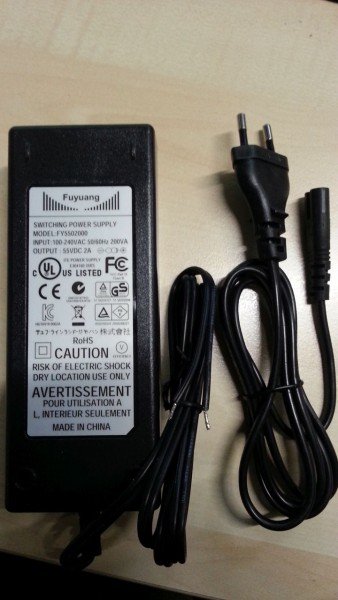 ALLNET PSU_55V_2A - PoE-Adapter - Indoor - 55 V - Schwarz - AC-an-DC - 2 A