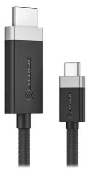 Alogic Fusion - Adapterkabel - 24 pin USB-C männlich zu HDMI männlich - 1 m - Space-grau - Support von 4K 60 Hz von LumaTech