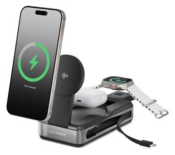 Alogic Roam - Drahtloser Ladeständer / Powerbank - 6-in-1 - 21000 mAh - 100 Watt - 5 A - PD (24 pin USB-C) von LumaTech