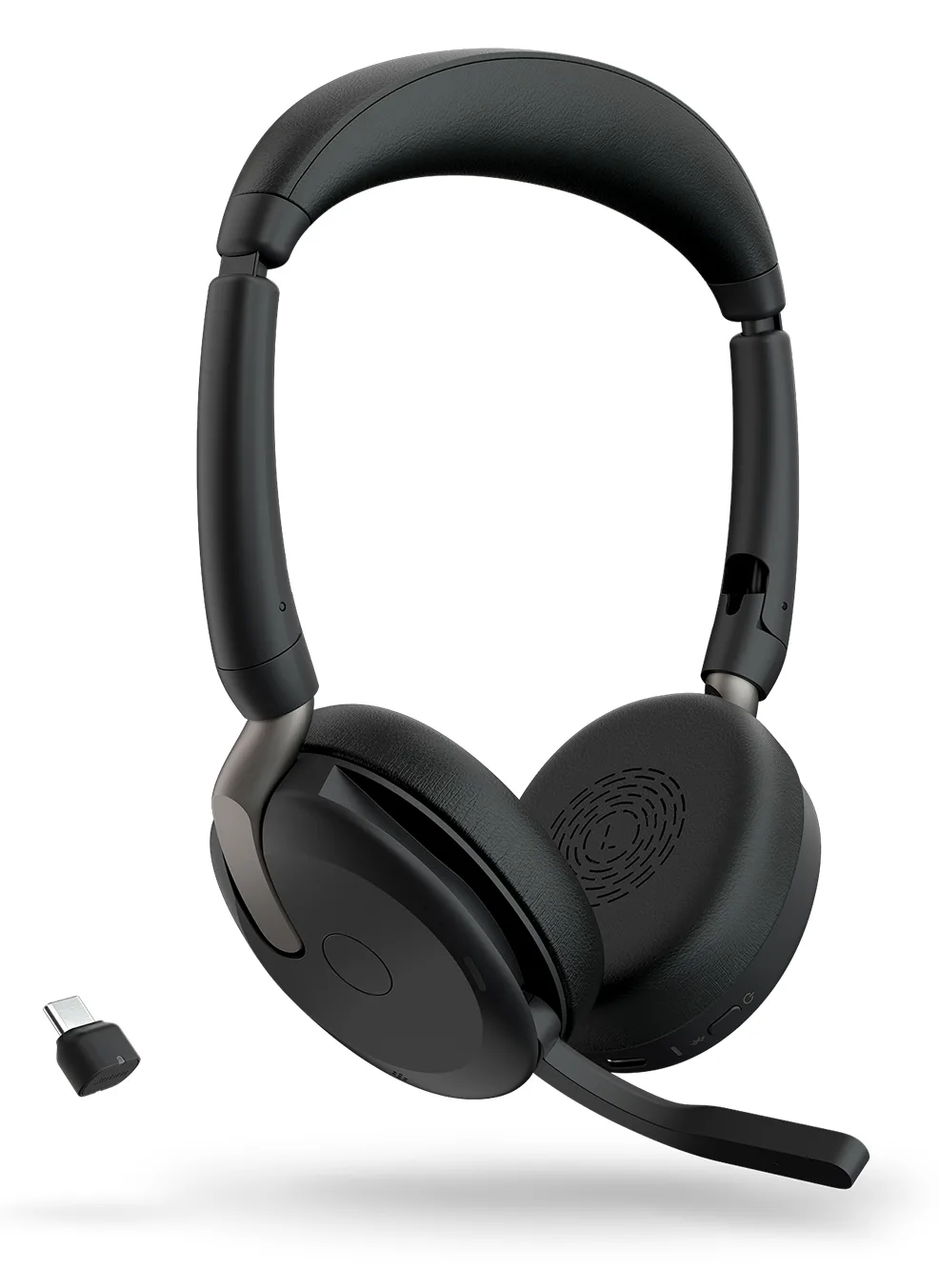 Jabra Evolve2 65 Flex UC Stereo - Headset - On-Ear - USB Typ-C 4,55 cm (1.79"), Ansicht 2