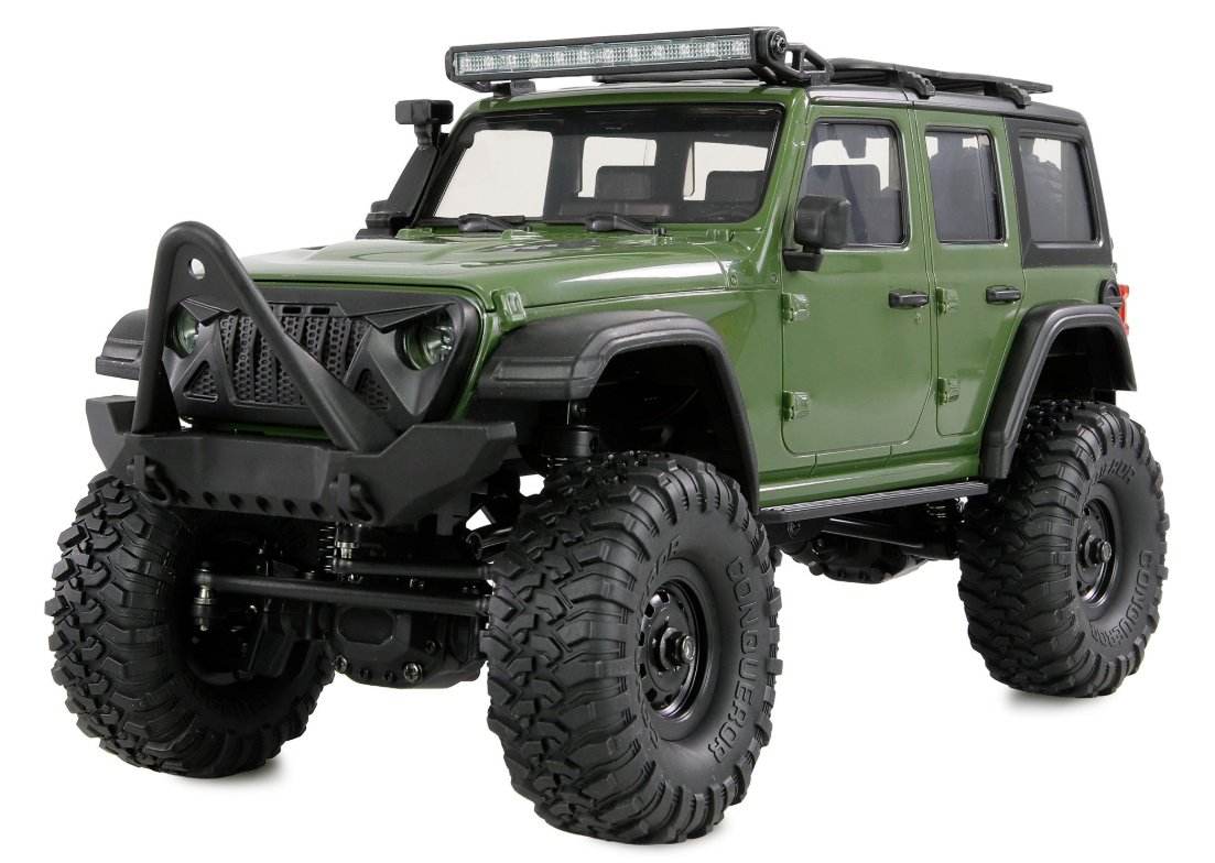Amewi RC Crawler Mini-Crosstrailer AMXRock 4WD 1 16 RTR grün