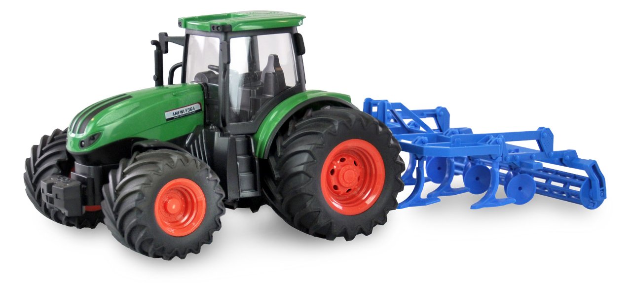 Amewi RC Traktor mit Grubber LiIon 500mAh gruen/6+