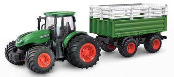 Amewi RC Traktor mit Viehtransporter LiIon 500mAh gruen/6+ von LumaTech