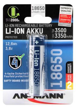Ansmann 1307-0001 - Wiederaufladbarer Akku - Lithium-Ion (Li-Ion) - 3,6 V - 1 Stück(e) - 3500 mAh - 12,6 Wh von LumaTech