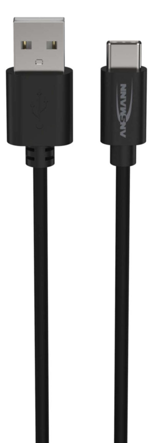 Ansmann 1700-0130 - 1 m - USB A - USB C - 0,48 Gbit/s - Schwarz