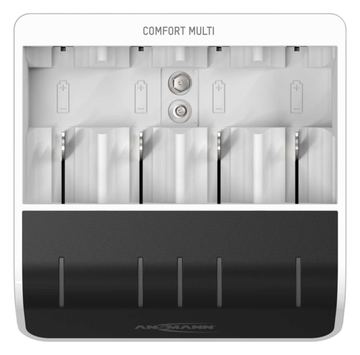 Ansmann Comfort Multi - 1,5 Std. USB-Batterieladegerät - (für AA, AAA, C, D, 9V) von LumaTech