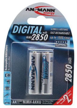Ansmann Digital - Batterie 2 x AA-Typ - NiMH - (wiederaufladbar) von LumaTech