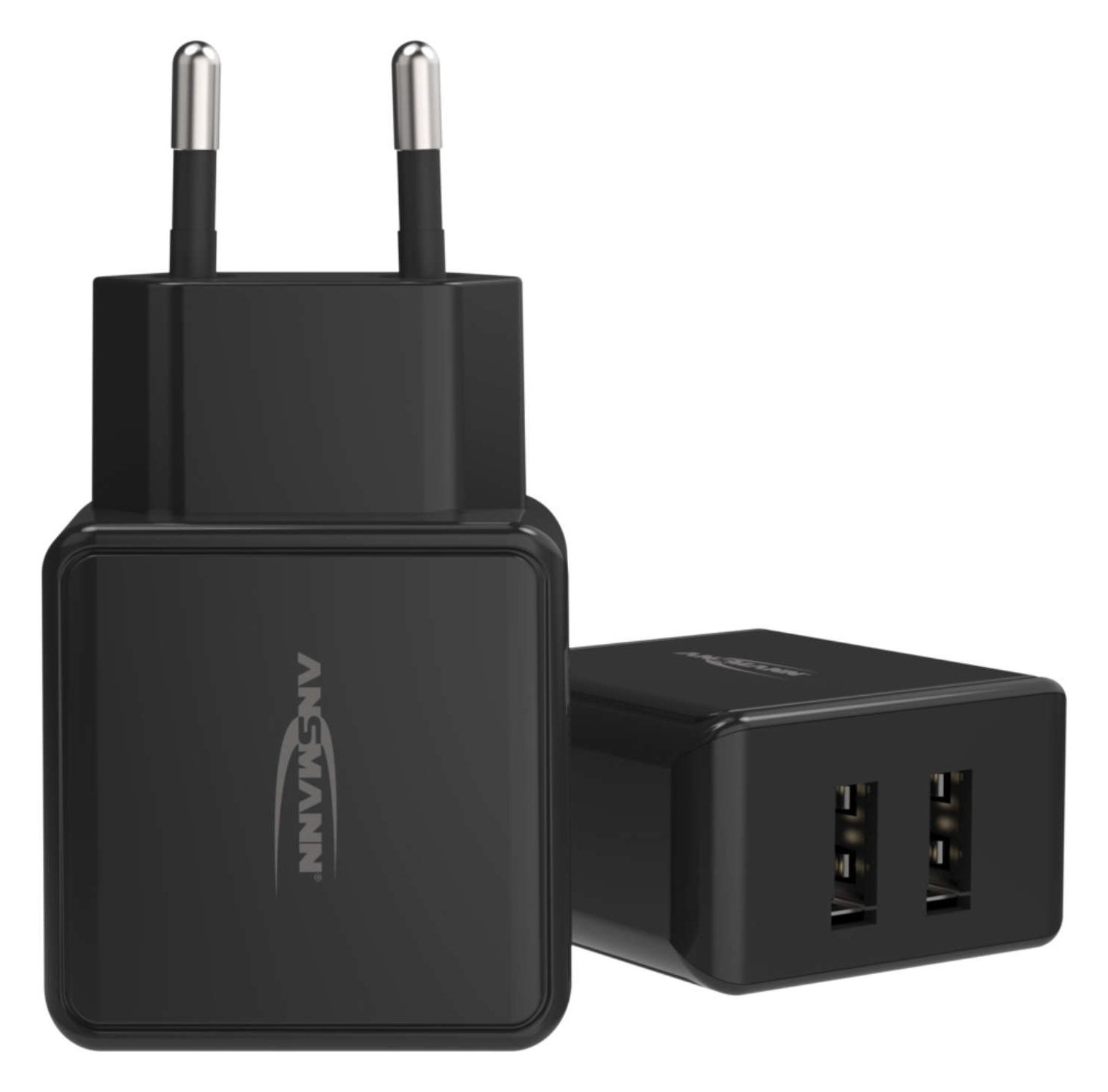 Ansmann HC212 - Netzteil - 12 Watt - 2400 mA - 2 Ausgabeanschlussstellen (USB)