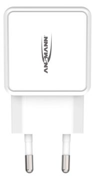 Ansmann HC218PD - Netzteil - 18 Watt - 3000 mA - PD, QC 3.0 - 2 Ausgabeanschlussstellen (USB, 24 pin USB-C) - Weiß von LumaTech