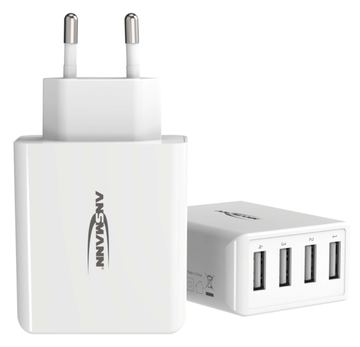 Ansmann Home Charger HC430 - Netzteil - 30 Watt - 6 A - 4 Ausgabeanschlussstellen (USB) von LumaTech