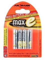 Ansmann maxE - Batterie 4 x AAA - NiMH - (wiederaufladbar) von LumaTech