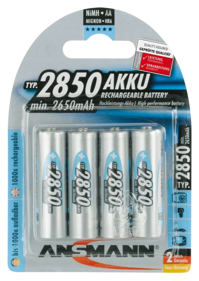 Ansmann Mignon - Batterie 4 x AA-Typ - NiMH - (wiederaufladbar)