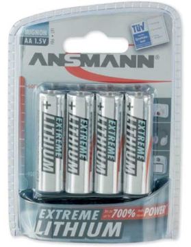 Ansmann Mignon Extreme Lithium - Batterie 4 x AA-Typ von LumaTech