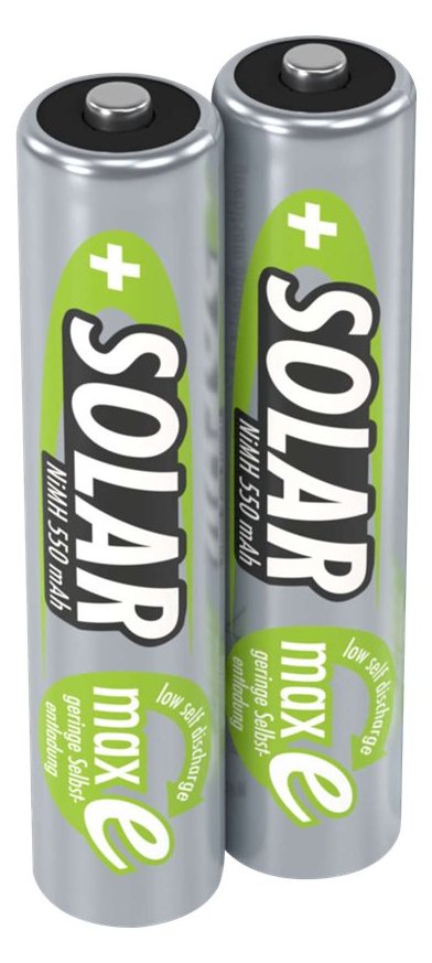 Ansmann Solar - Batterie 2 x AAA - NiMH - (wiederaufladbar)