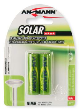 Ansmann Solar - Batterie 2 x AA-Typ - NiMH - (wiederaufladbar) von LumaTech
