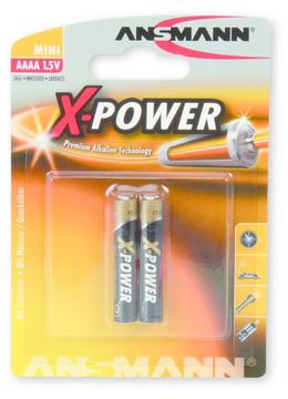 Ansmann X-POWER Mini AAAA - Batterie 2 x AAAA von LumaTech