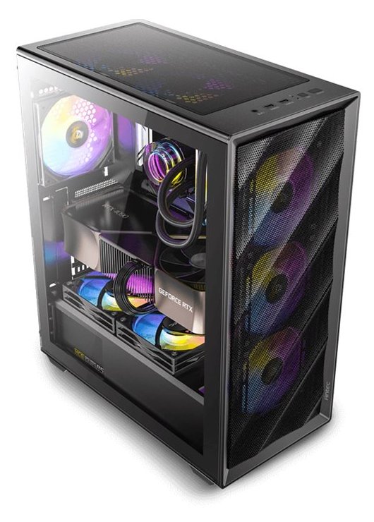Antec AX85 ARGB Mid Tower Gaming Bl - Midi/Minitower - Midi/Minitower