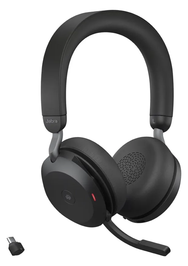 Jabra Evolve2 75 - Headset - On-Ear - Bluetooth - Microsoft Teams Boom, Ansicht 4
