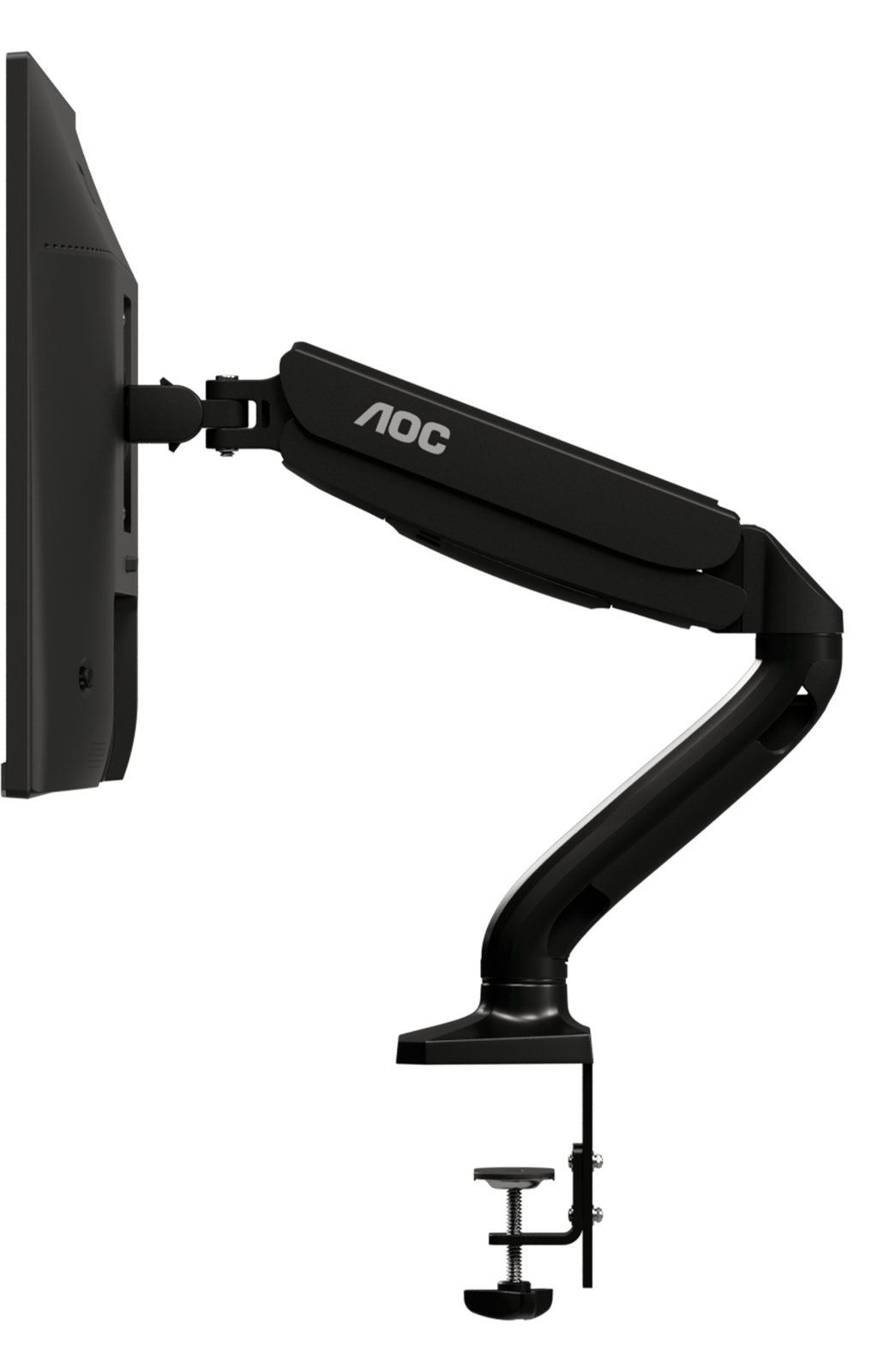 AOC AS110D0 - Befestigungskit - einstellbarer Arm - für LCD-Display - Aluminiumlegierung - Schwarz