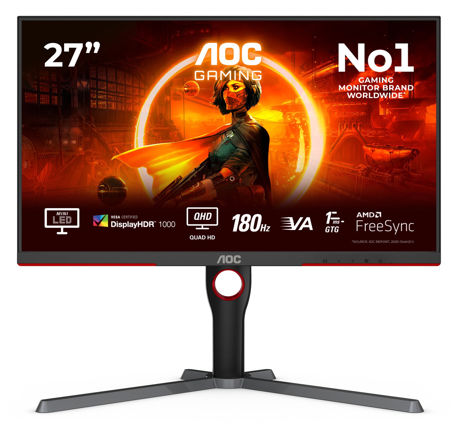 AOC Gaming Q27G3XMN/BK - LED-Monitor - Gaming - 68.58 cm (27)