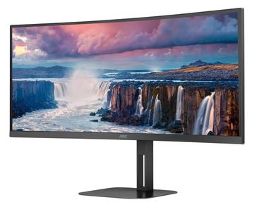 AOC Value-line CU34V5C/BK - V5 series - LED-Monitor - gebogen - 86.4 cm (34) von LumaTech