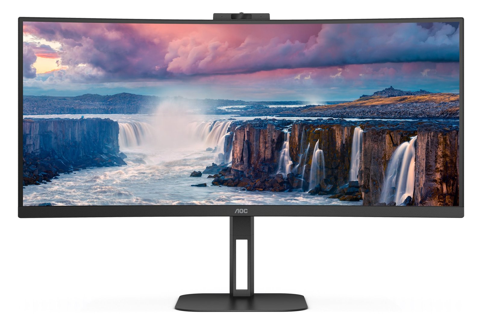 AOC Value-line CU34V5CW/BK - V5 series - LED-Monitor - gebogen - 86.4 cm (34)
