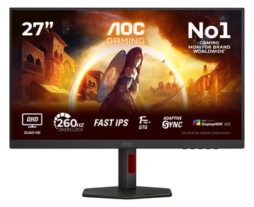 AOC G4 Q27G4ZR, 68,6 cm (27), 2560 x 1440 Pixel, Quad HD, LED, 1 ms, Schwarz, Rot von LumaTech