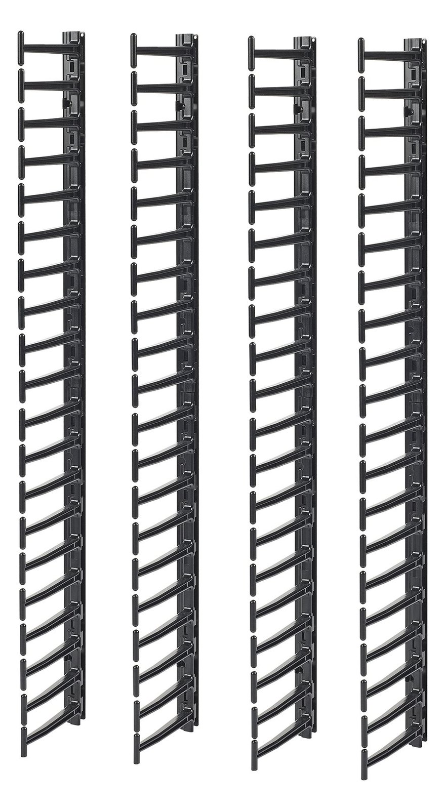 APC Rack - Kabelführungssatz - Schwarz - 20U - TAA-konform (Packung mit 4)