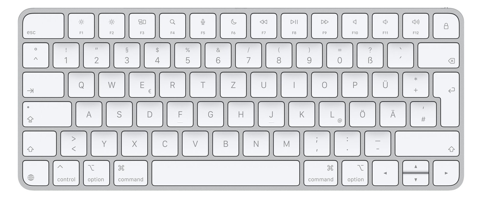 Apple Magic Keyboard - Tastatur - USB-C - kabellos - Bluetooth - TL: Deutsch, QWERTZ