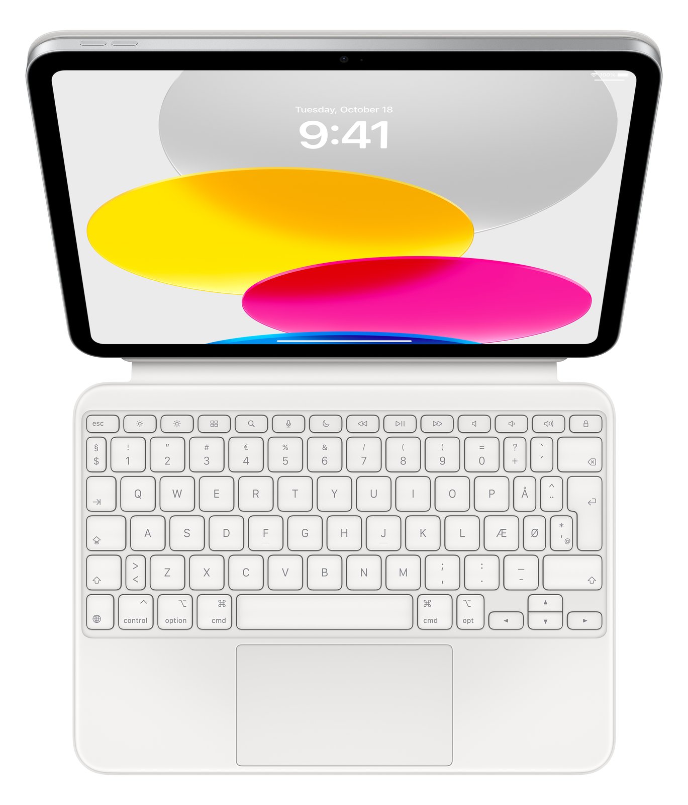 Apple Magic Keyboard Folio - Tastatur und Foliohülle - mit Trackpad - Apple Smart connector - TL: Nordisch, QWERTY