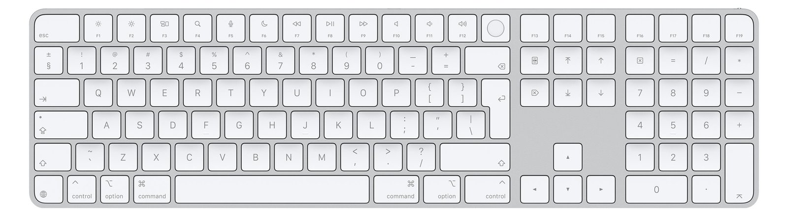 Apple Magic Keyboard with Touch ID and Numeric Keypad - TL: UK, QWERTY