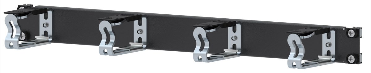 APRA 19''-Kabelführung 4Ösen Metall sz
