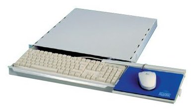 APRA apraNET - Rack Keyboard Shelf - Hellgrau, RAL 7035 - 1U - 48.3 cm (19)