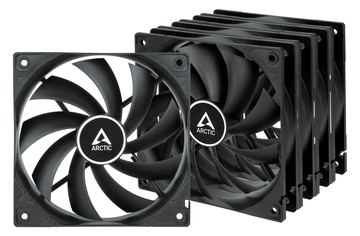 Arctic F12 - Rev 3 - Gehäuselüfter - 120 mm - Schwarz (Packung mit 5) von LumaTech